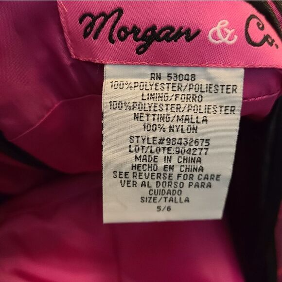 Morgan & Co Pink Plaid Taffeta Y2k Dress - Picture 14 of 14